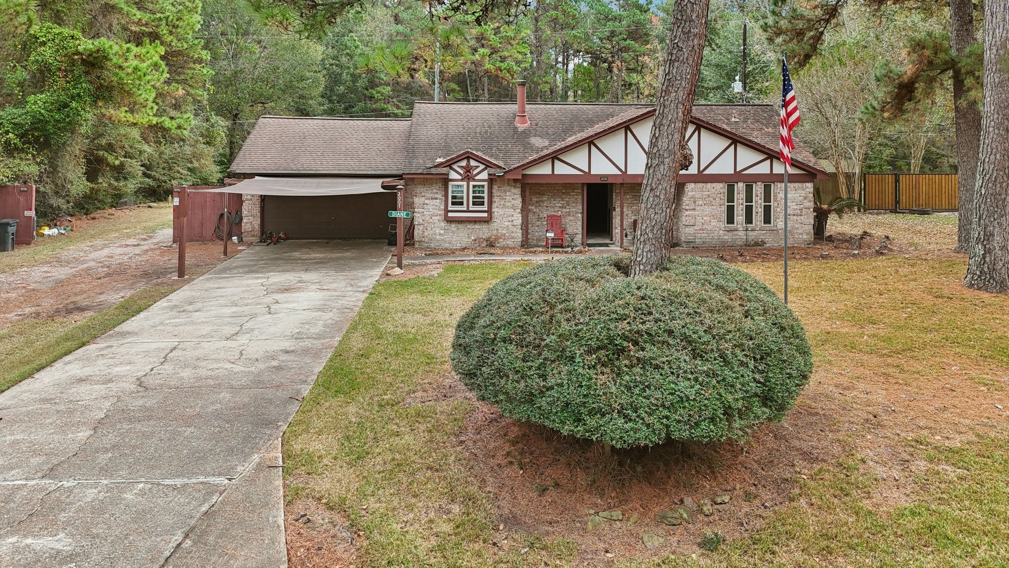 2007 Diane Street Pinehurst, TX 77362 - Photo 2 of 49 a aerial view of a house with a garden and plants