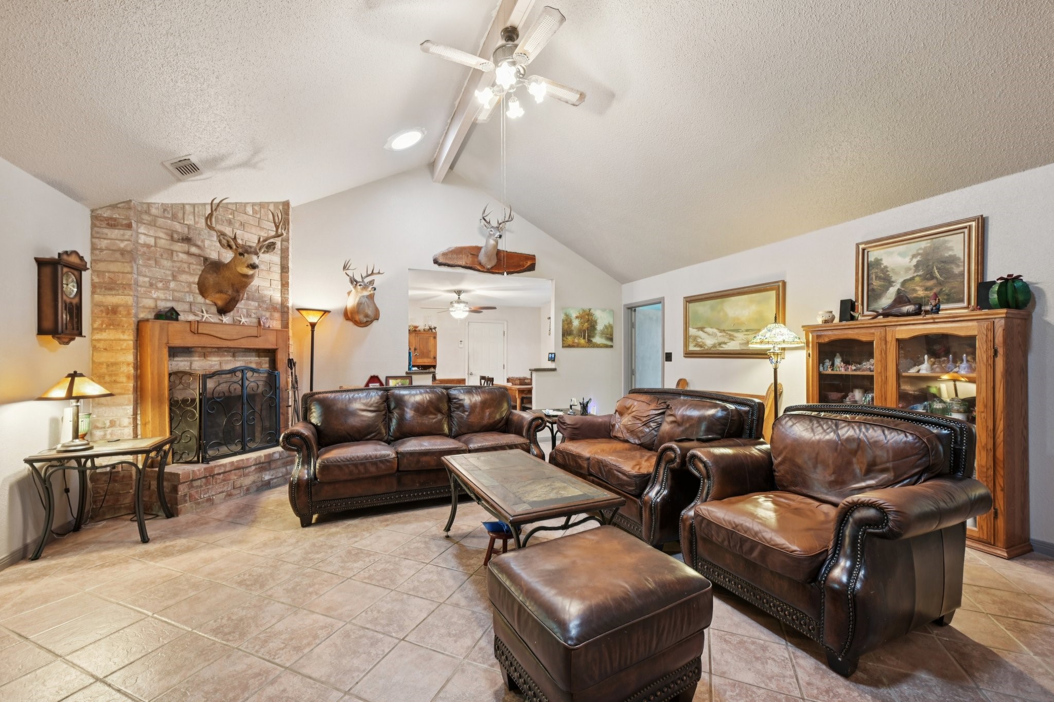 2007 Diane Street Pinehurst, TX 77362 - Photo 25 of 49 a living room with fireplace furniture and a window