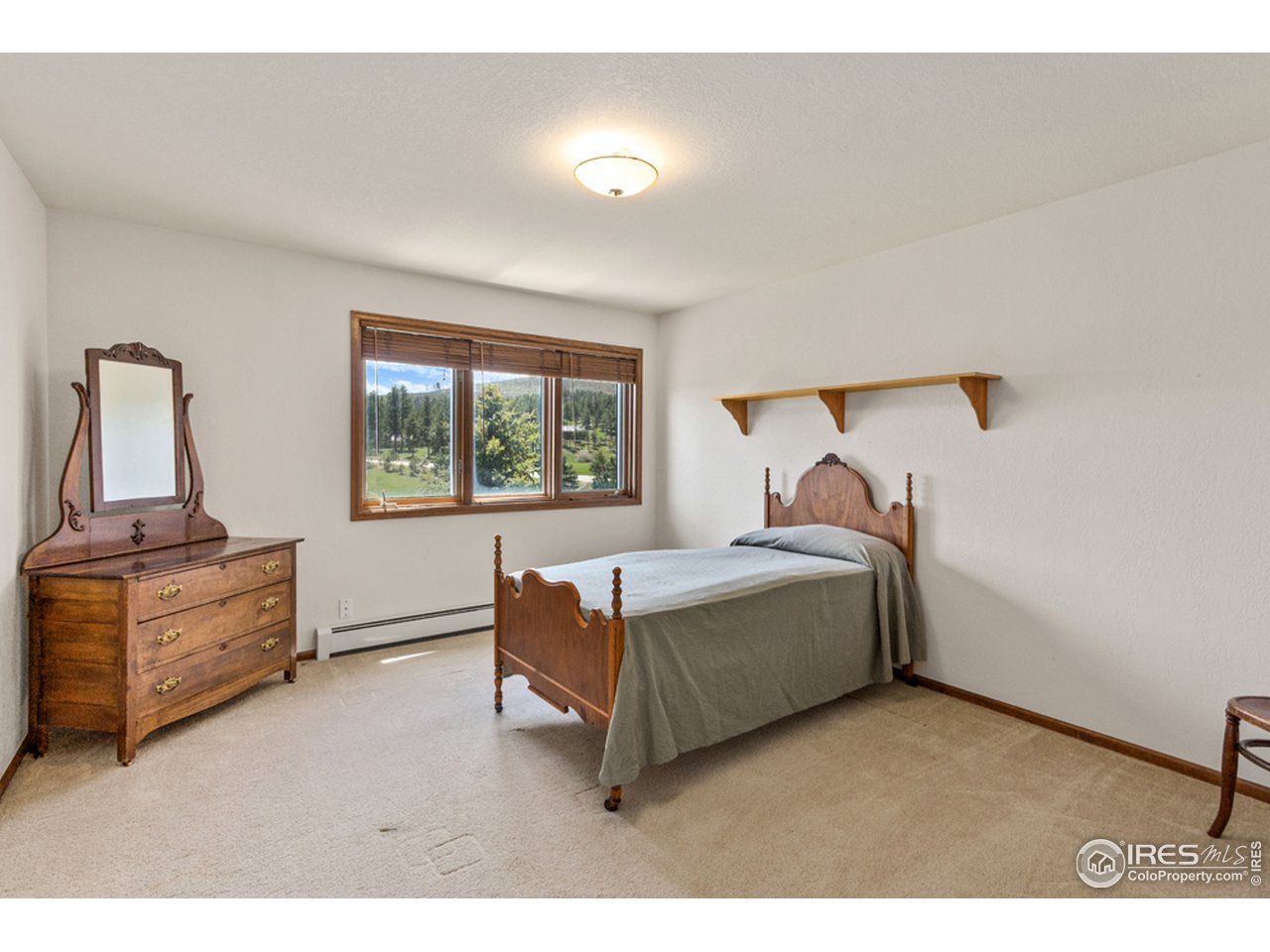 11900 Rist Canyon Road Bellvue, CO 80512 - Photo 23 of 34 a bed room with a bed and a dresser