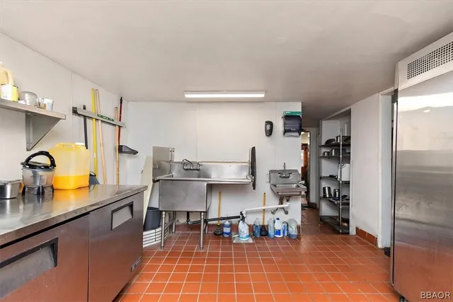 a storage room with washer and dryer