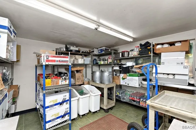 a room with storage and utility