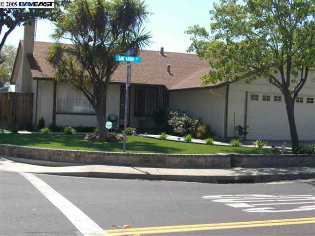 a front view of a house with a yard and potted plants