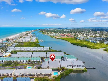 an aerial view of a city