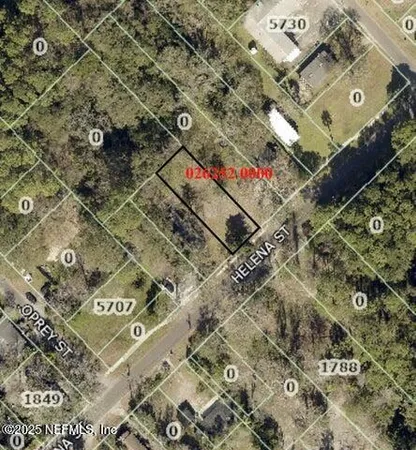 an aerial view of a large building