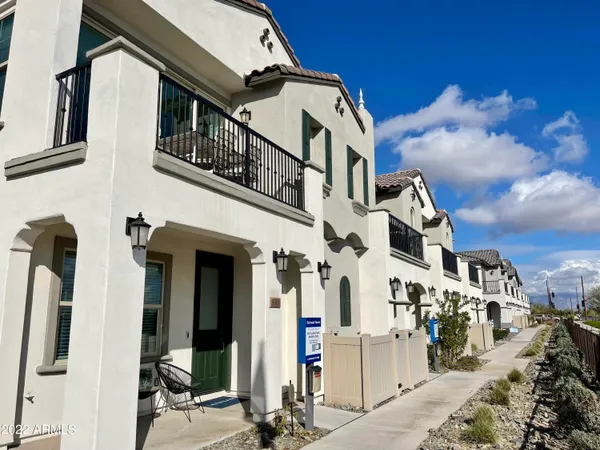 a view of a house with many windows