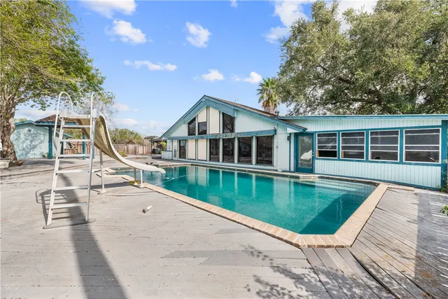 a house with a garden space
