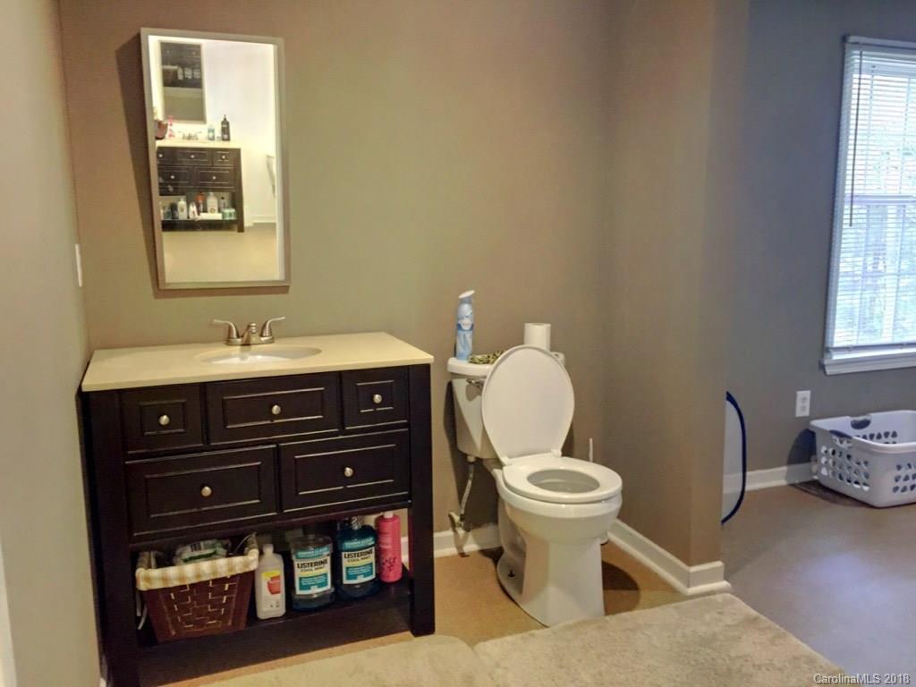 2915 Locust Grove Road Hendersonville, NC 28792 - Photo 17 of 30 a bathroom with a toilet sink and mirror