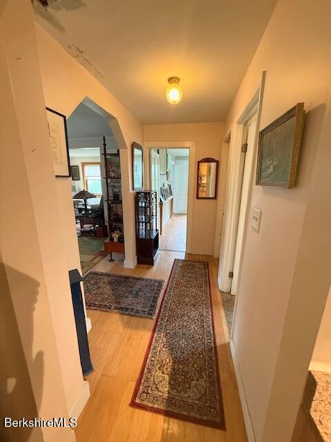 556 Mann Hill Road Pownal, VT 05261 - Photo 17 of 36 a en suite bathroom with sink and mirror