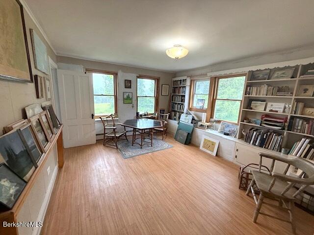 556 Mann Hill Road Pownal, VT 05261 - Photo 18 of 36 a living room with furniture and a wooden floor