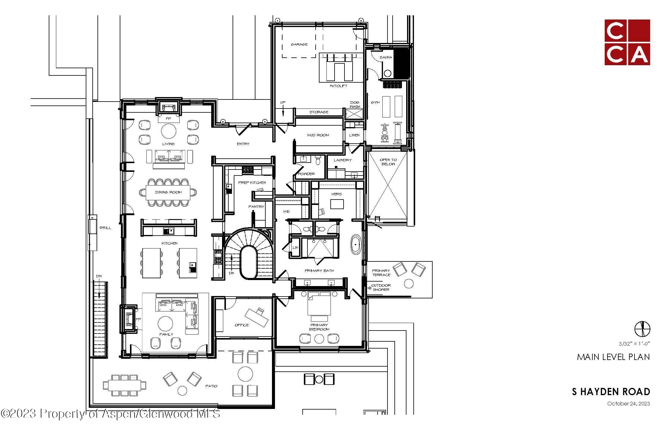 640 South Hayden Road Aspen, CO 81611 - Photo 6 of 42 Main Level Plan
