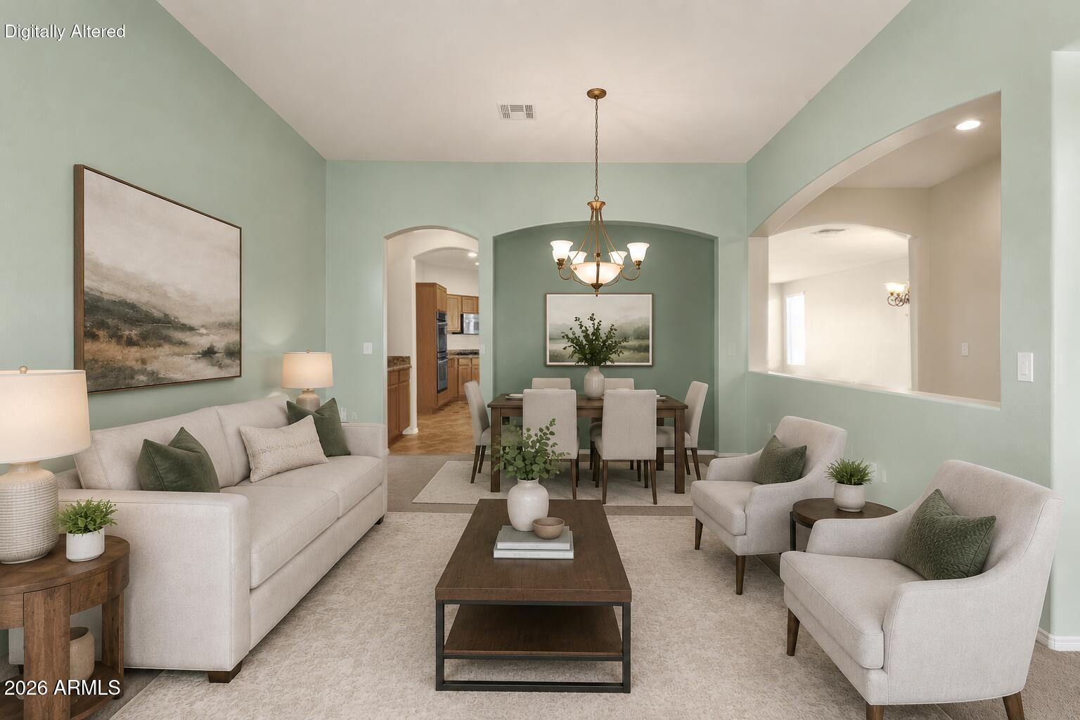 3334 East Hopkins Road Gilbert, AZ 85295 - Photo 11 of 61 DIGITALLY STAGED Formal Living/Dining