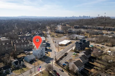 an aerial view of a city with lots of residential buildings