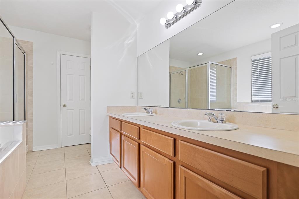 1411 Main Street Valrico, FL 33594 - Photo 22 of 44 a bathroom with a granite countertop sink and a mirror