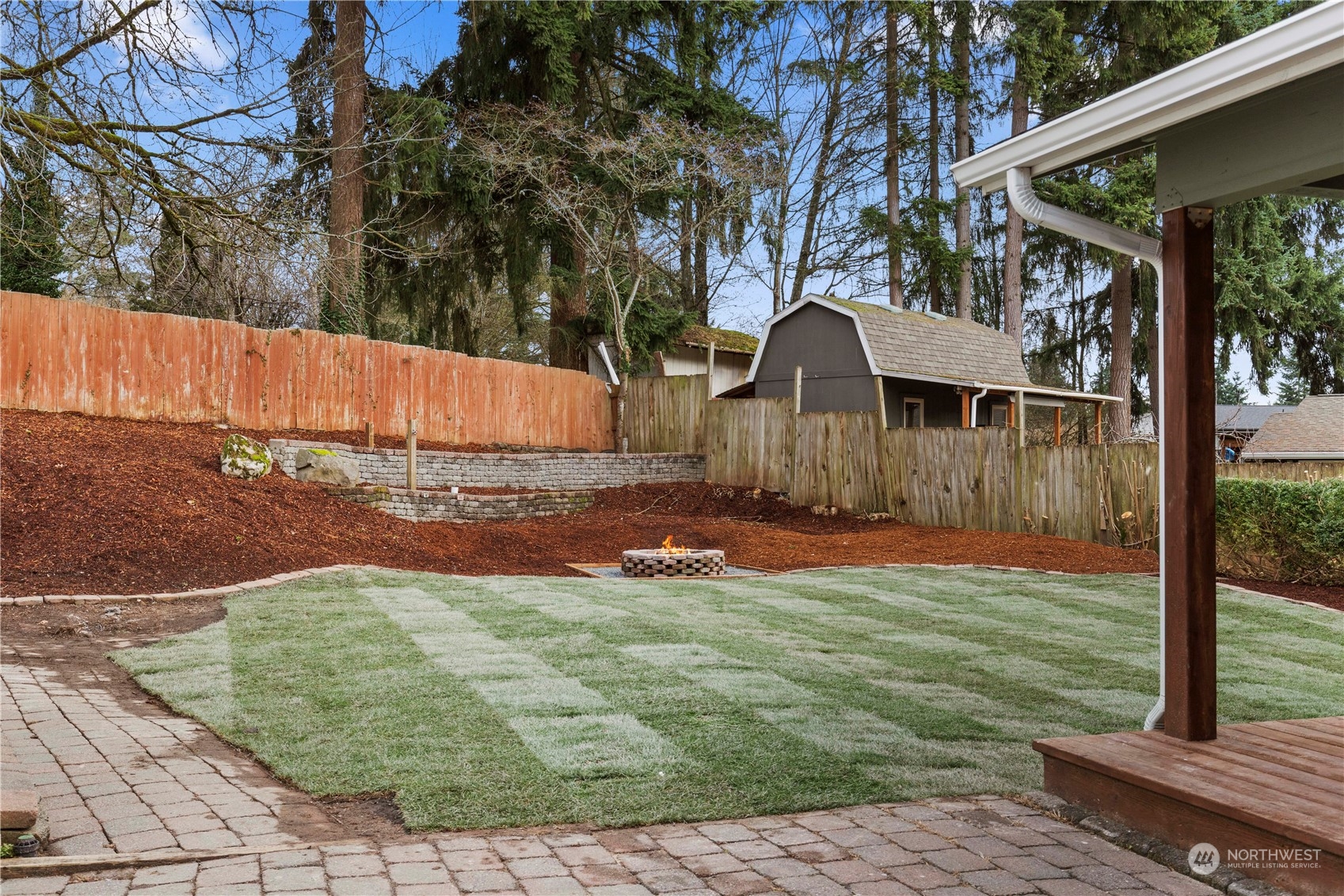 21613 6th Avenue West Bothell, WA 98021 - Photo 32 of 37 a view of a backyard with large tree