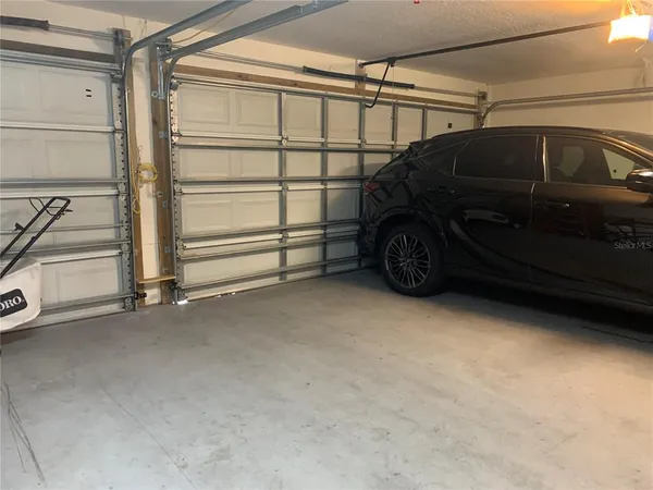 a view of a car garage
