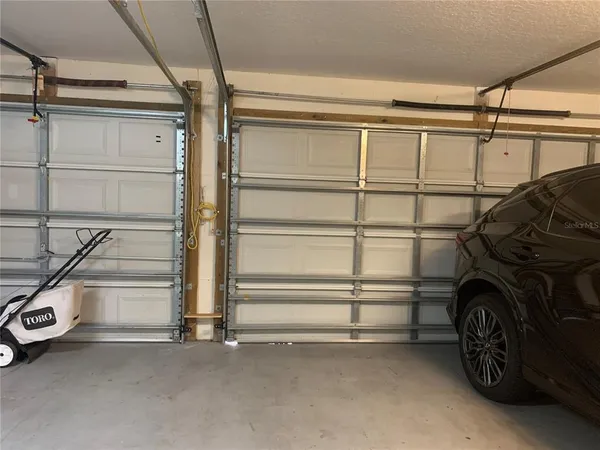 a view of a car garage