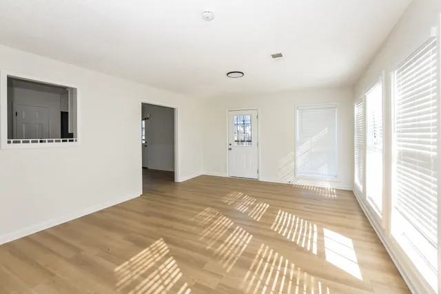 a view of an empty room