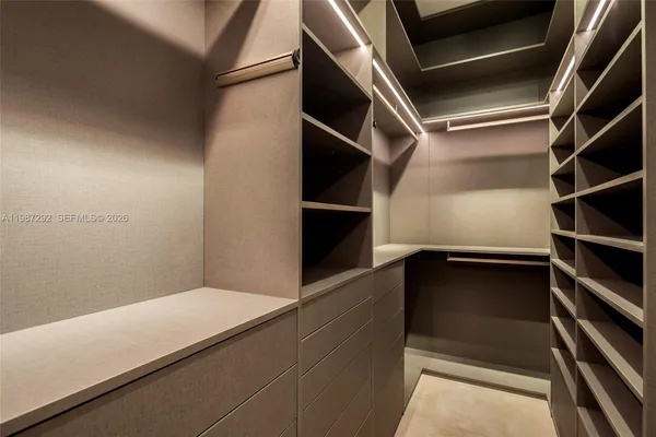 a view of walk in closet