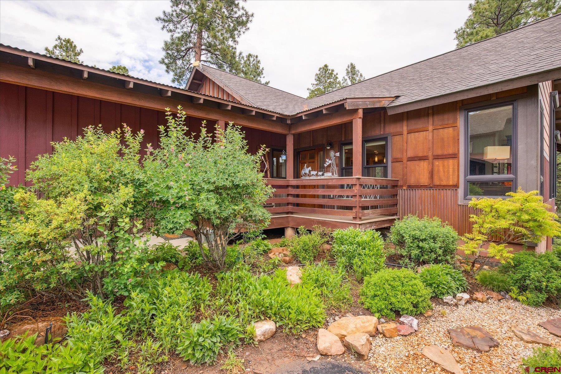 152 Red Canyon Trail, Unit R Durango, CO 81301 - Photo 37 of 42 a house view with a garden space