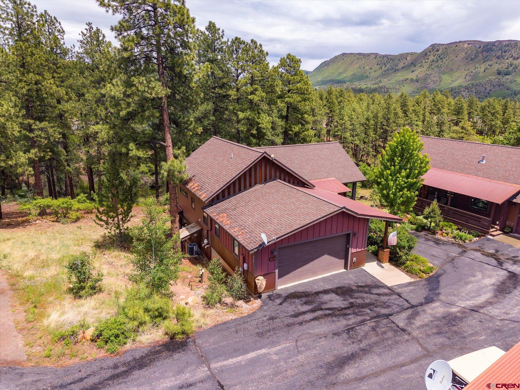 152 Red Canyon Trail, Unit R Durango, CO 81301 - Photo 38 of 42 an aerial view of a house with a yard