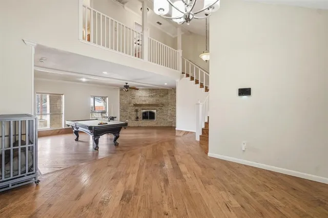 a view of livingroom with furniture and wooden floor