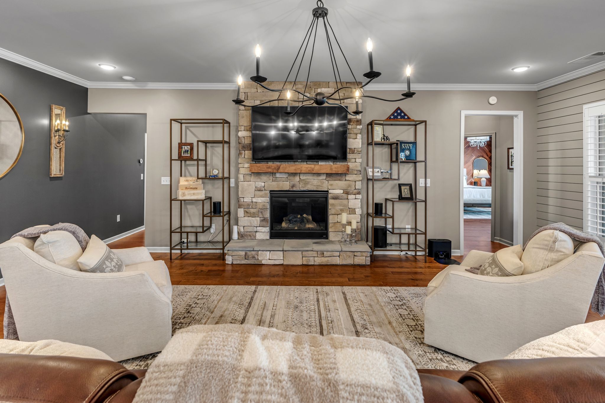 1121 Davidson Walk Spring Hill, TN 37174 - Photo 14 of 27 a living room with furniture and a fireplace