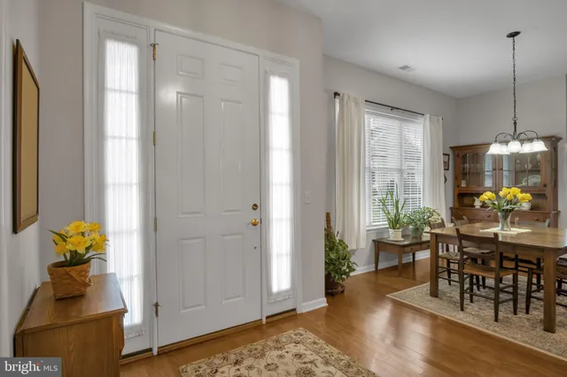 a living room with furniture flowerpot and wooden floor