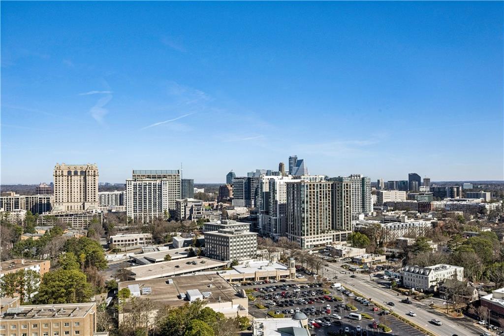 2828 Peachtree Road Northwest, Unit 2502 Atlanta, GA 30305 - Photo 17 of 38 a view of city and a tall buildings