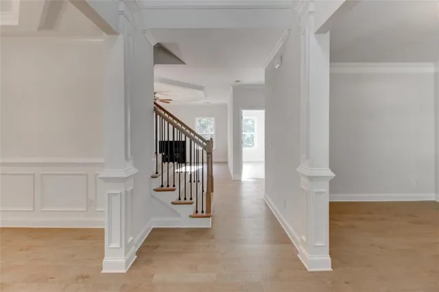 a view of entryway and hall