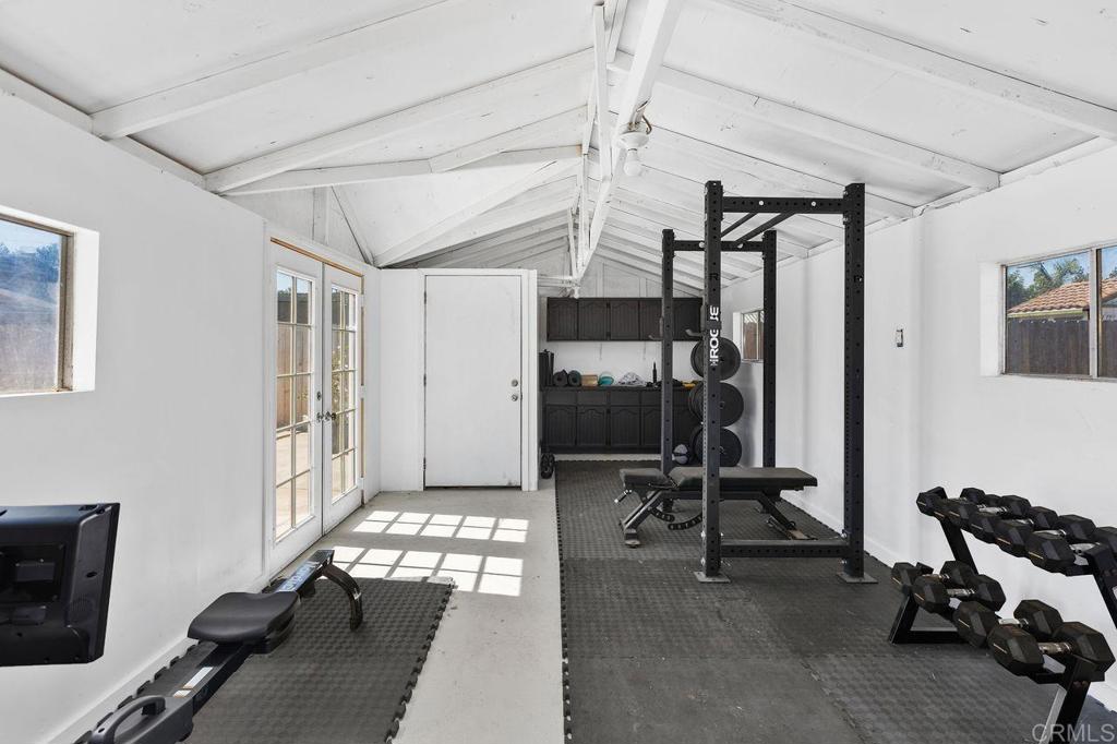 8229 Medill Avenue El Cajon, CA 92021 - Photo 29 of 34 a view of a room with gym equipment