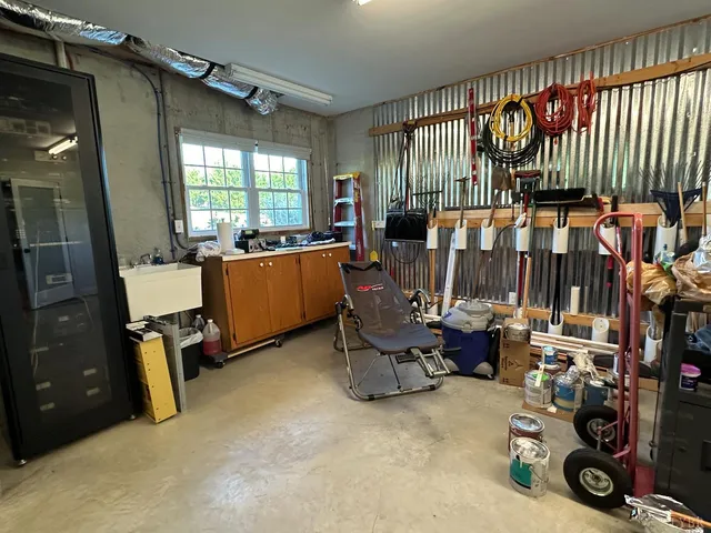 a room with musical instruments