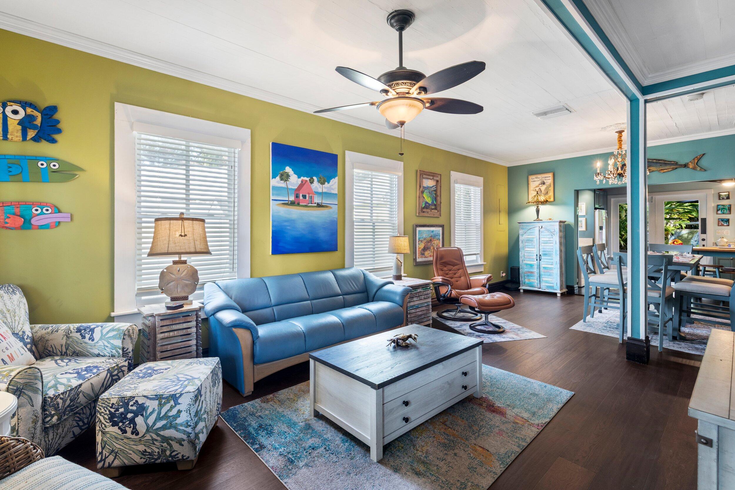 409 Grinnell Street Key West, FL 33040 - Photo 13 of 47 a living room with furniture and a large window