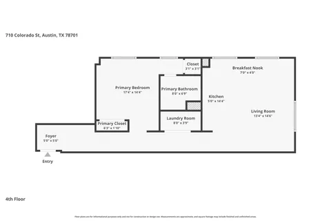 $429,000 | 710 Colorado Street, Unit 4A, Austin, TX 78701