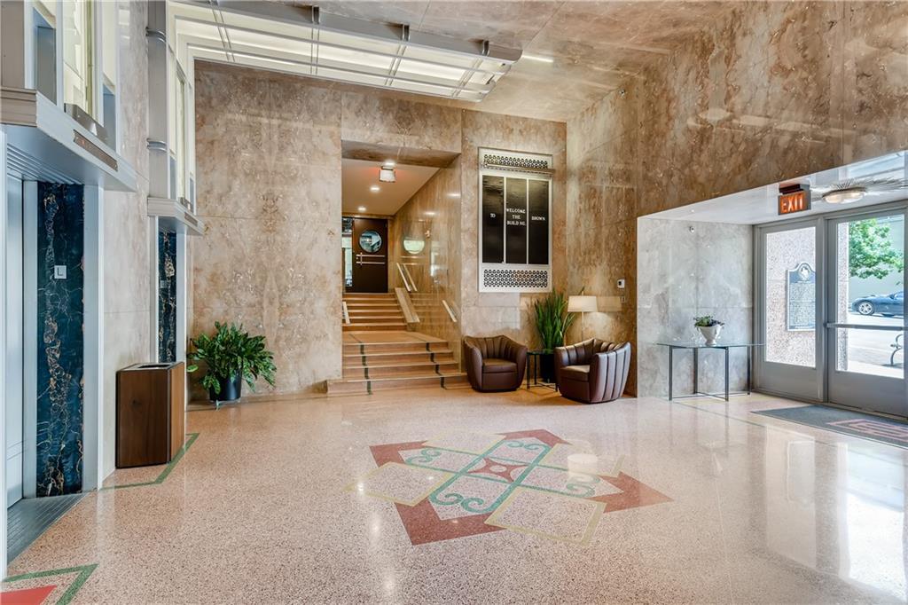 710 Colorado Street, Unit 4A Austin, TX 78701 - Photo 30 of 40 Built starting in 1938, it retains the original exterior, windows, terrazzo floors and impressive lobby all done in Art Moderne style.