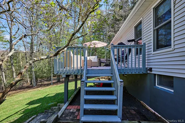 a house view with a garden space
