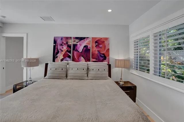 a view of a room with window