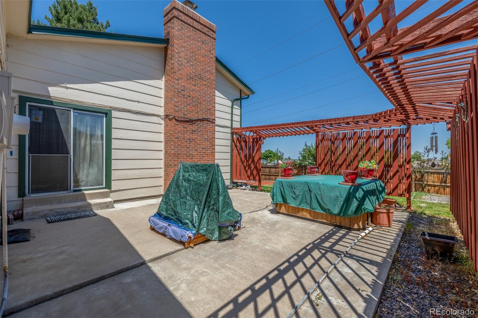 18083 East Atlantic Drive Aurora, CO 80013 - Photo 18 of 22 a view of a backyard with sitting area