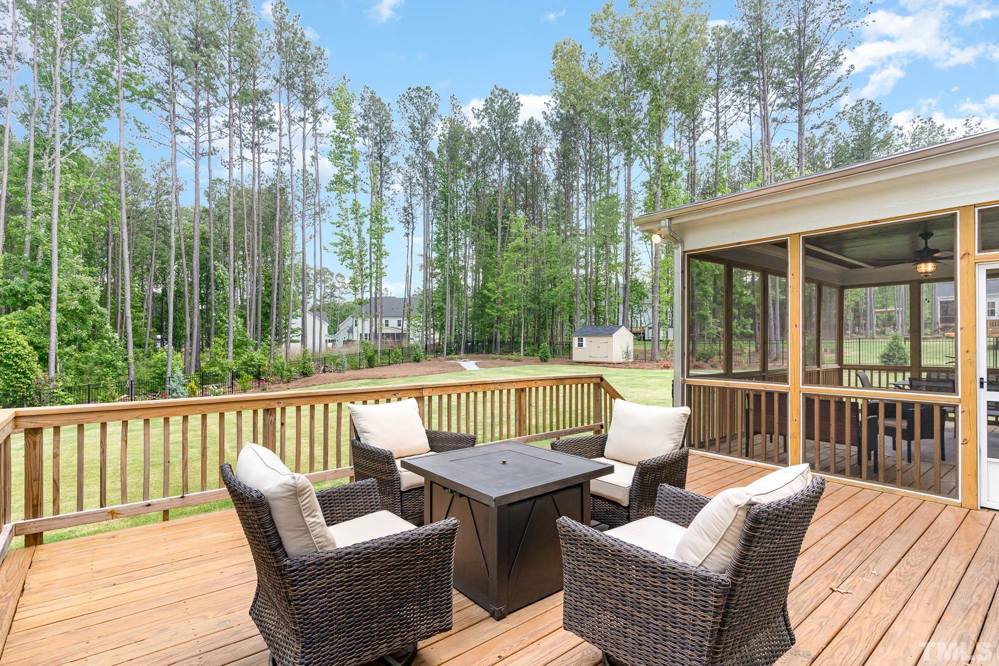 2816 Flume Gate Drive Raleigh, NC 27603 - Photo 34 of 45 a view of a patio on the roof deck