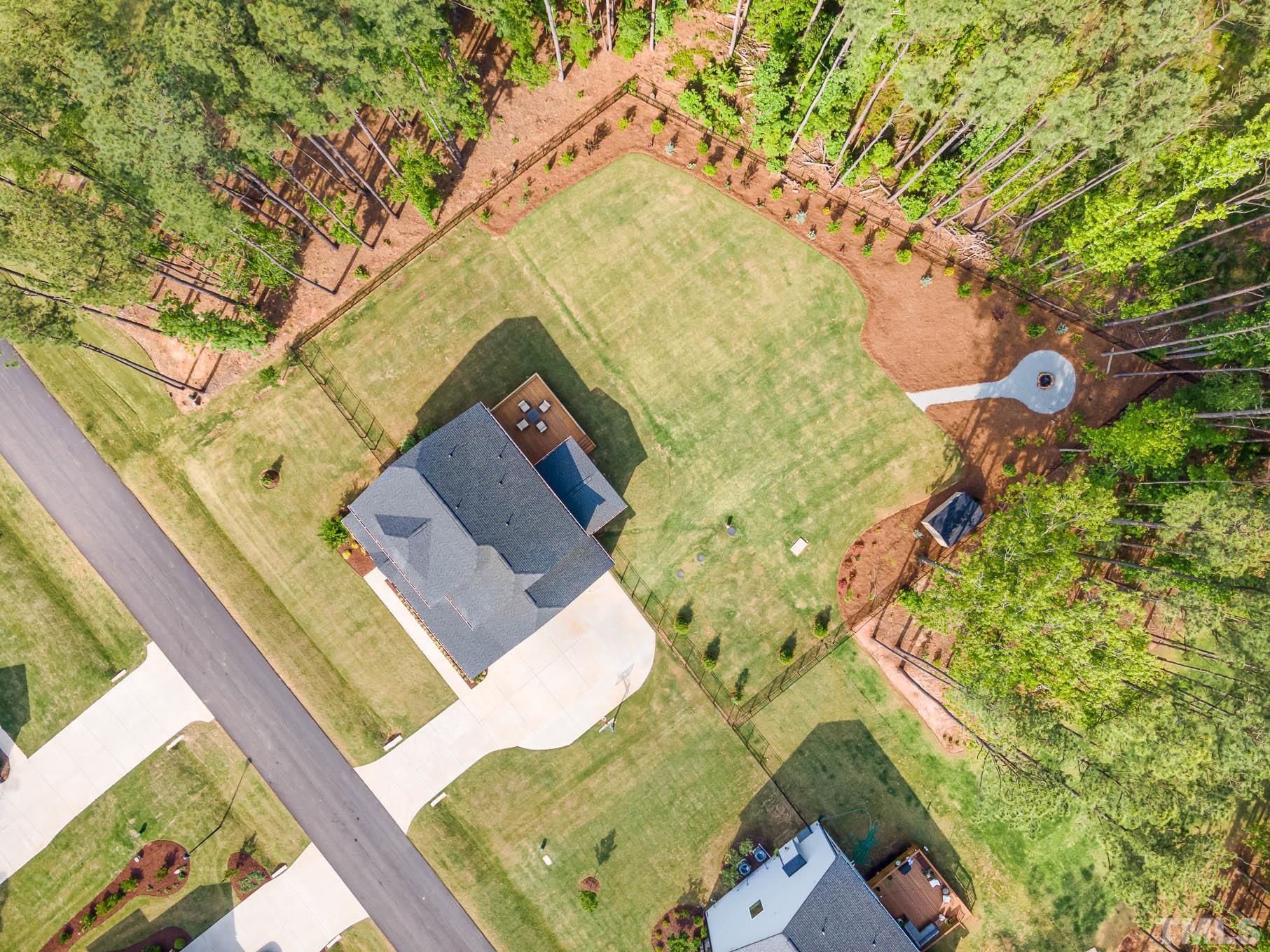 2816 Flume Gate Drive Raleigh, NC 27603 - Photo 44 of 45 an aerial view of a house with a yard