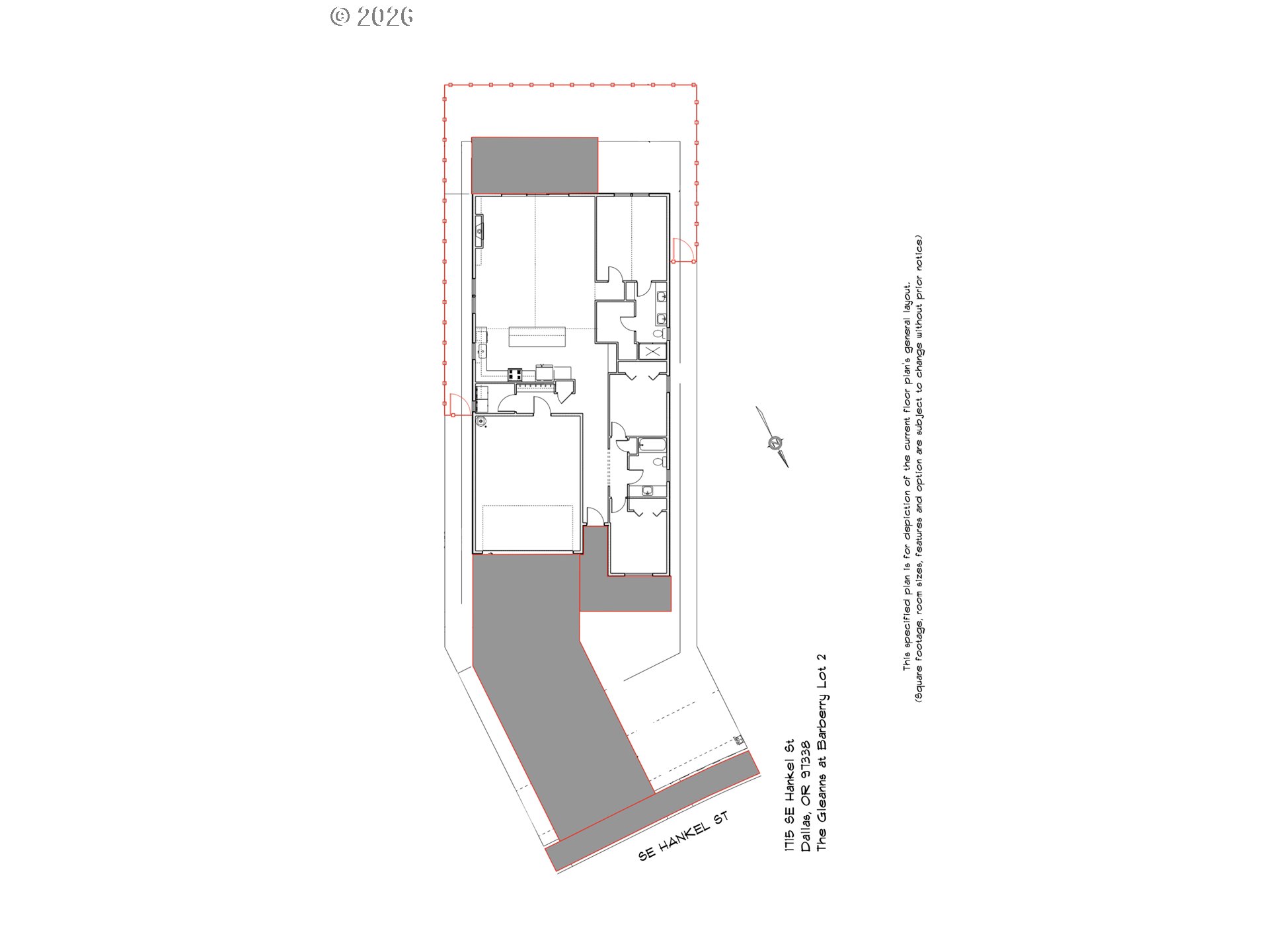 1715 Southeast Hankel Street Dallas, OR 97338 - Photo 4 of 4 a picture of a floor plan