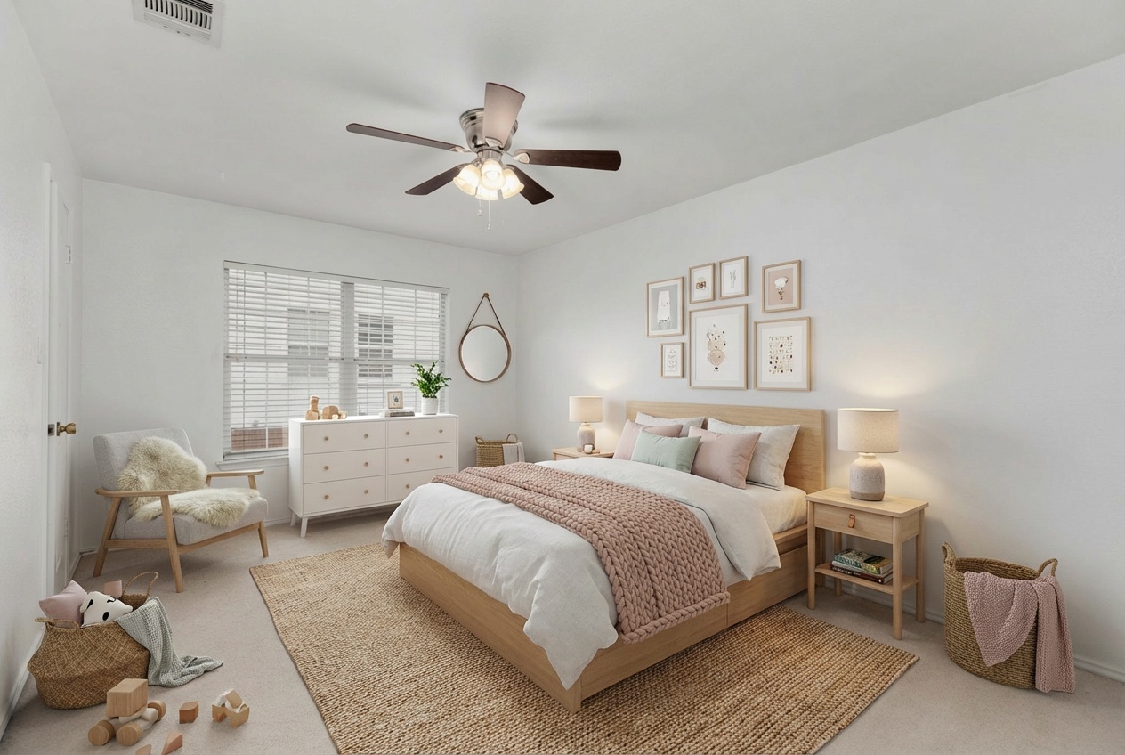 144 Vicksburg Loop Elgin, TX 78621 - Photo 12 of 23 a bedroom with a bed and windows