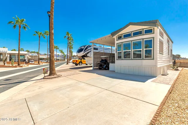 a view of a building with many windows