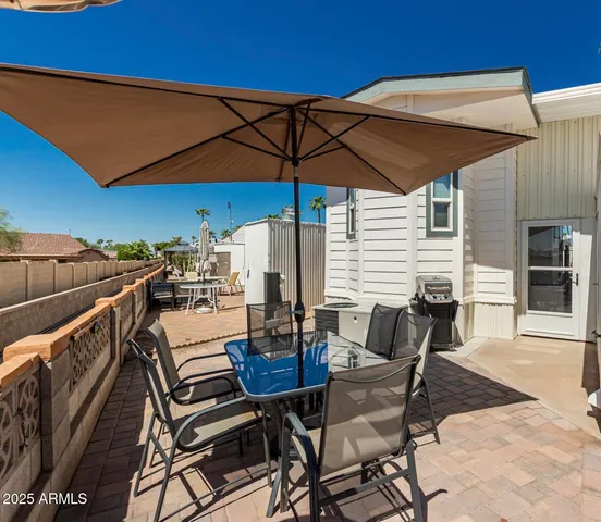 a backyard of a house