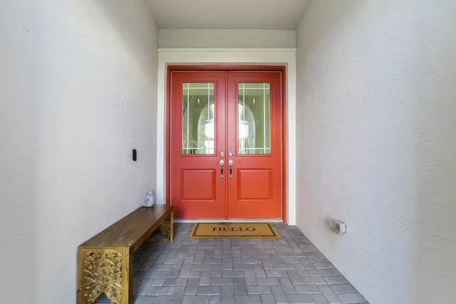 a view of an entryway door