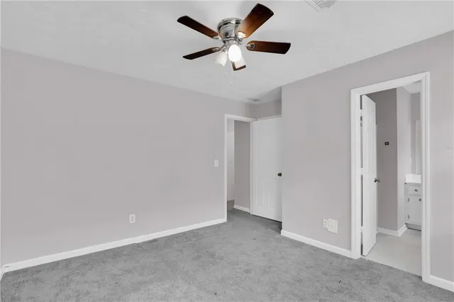 a view of an empty room