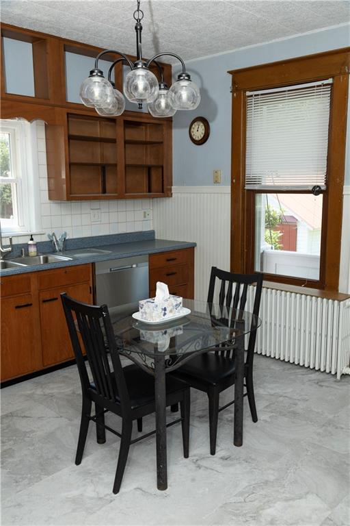 513 Lambertsville Road Stoystown, PA 15563 - Photo 18 of 49 a dining room with a wooden table and chairs