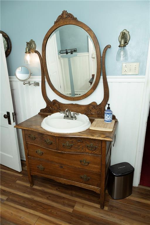 513 Lambertsville Road Stoystown, PA 15563 - Photo 36 of 49 a bathroom with a sink and a mirror