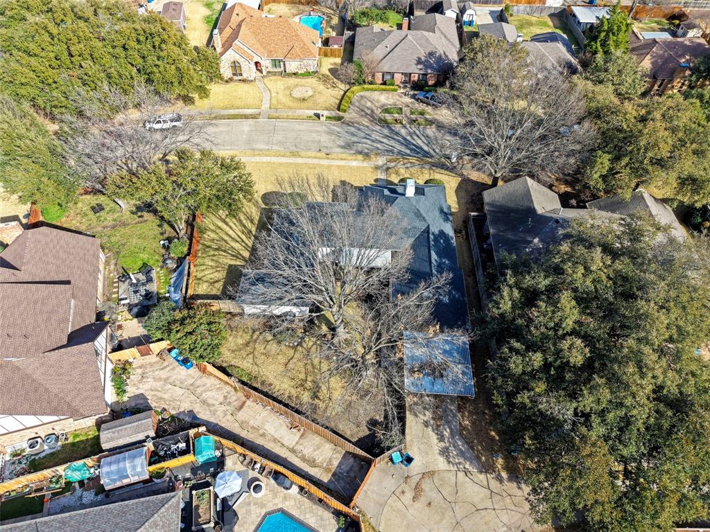 1413 Windsor Way Rowlett, TX 75088 - Photo 36 of 38 an aerial view of residential houses with outdoor space