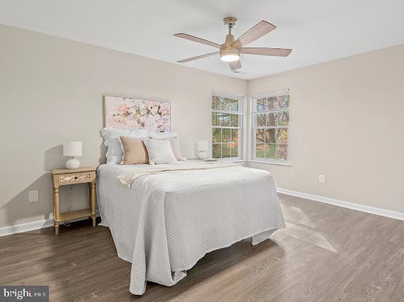 203 Star Pointe Court, Unit 2C Abingdon, MD 21009 - Photo 19 of 29 a bedroom with a large bed and a window