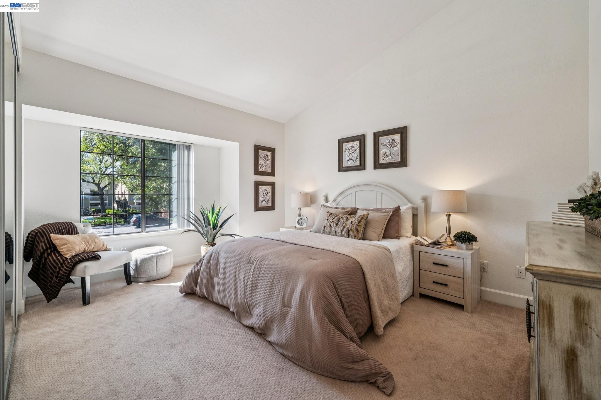 182 Eastridge Drive San Ramon, CA 94582 - Photo 17 of 54 a spacious bedroom with a bed and a couch